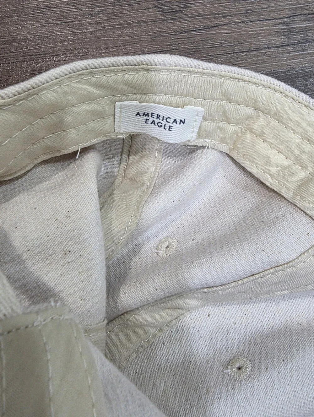American Eagle x Peanuts Snoopy Skeleton Embroidered Baseball Cap Cream Hat